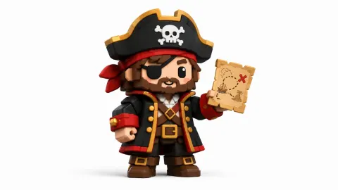Cute Block Figure Adventure