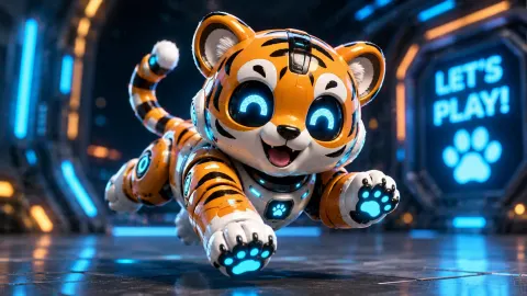 Cute Mini Robot Mascot