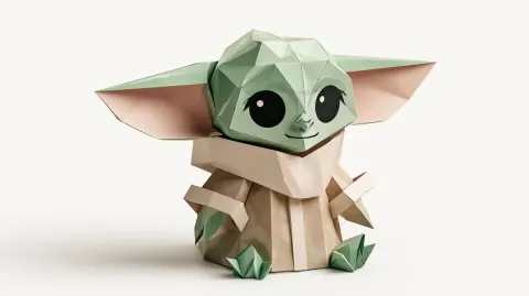 Cute Paper Art Character Design