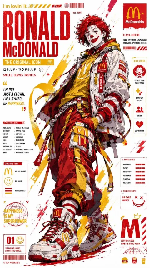 Cyber Streetwear Mascot Poster