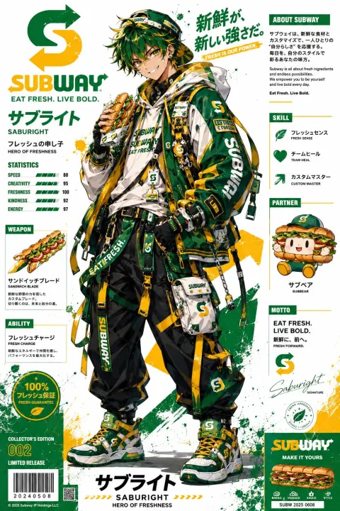 Cyber Mascot Streetwear Poster Design