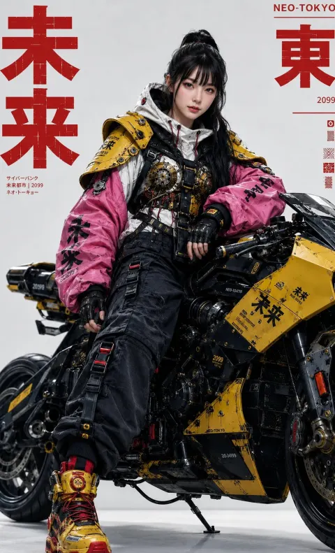 Cyberpunk Techwear Fashion Portrait