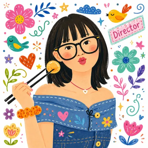 Whimsical Folk Graffiti Illustration