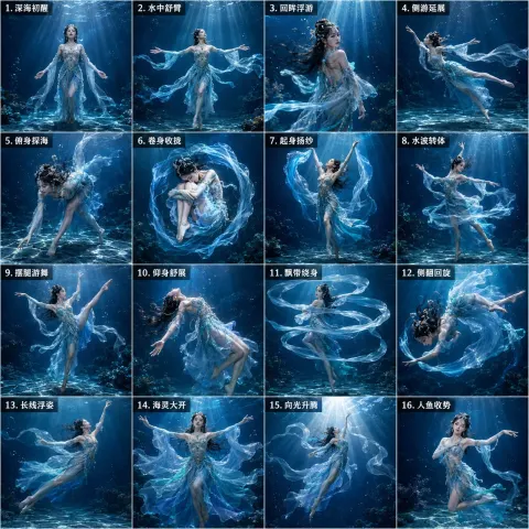 Deep Sea Mermaid Dance Storyboard