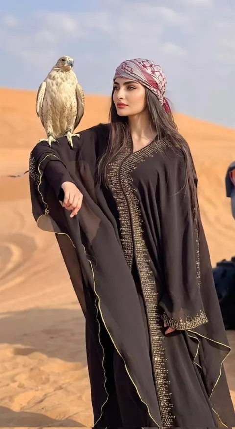 Desert Falcon Haute Couture Portrait