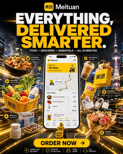 DoorDash Instant Delivery Ad Design