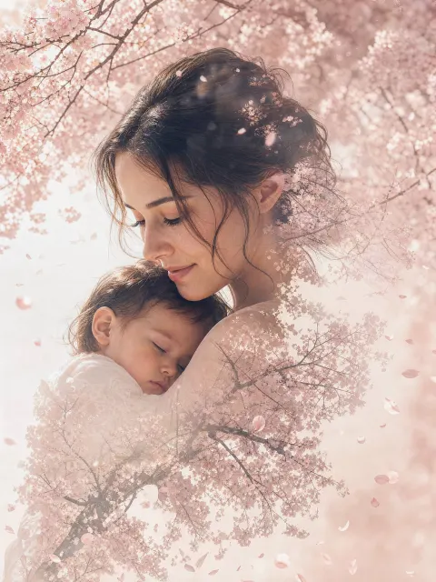 Emotional Double Exposure Portrait
