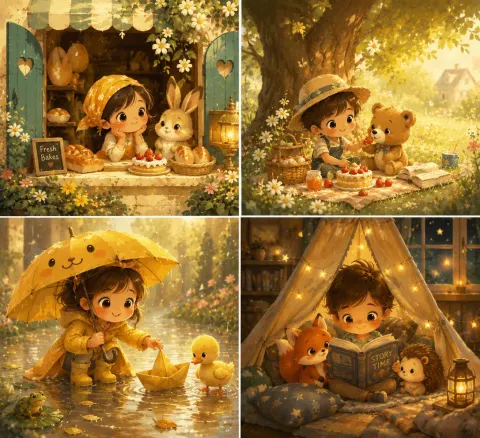 Dreamy Fairy Tale Illustration Art