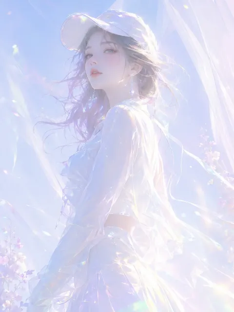 Iridescent Dreamy Soft Illustration