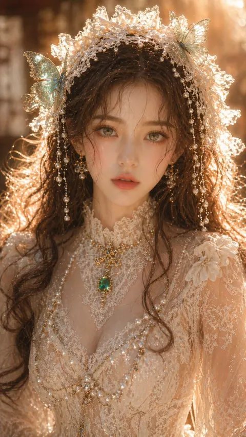 Dreamy Oriental Beauty Portrait
