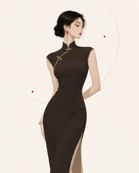 Elegant Qipao Portrait