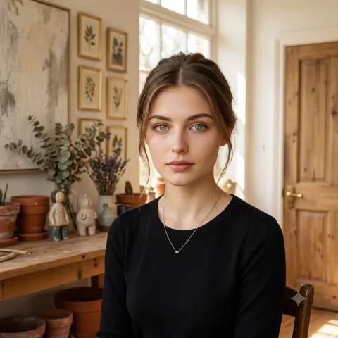 Serene Artist Studio Portrait