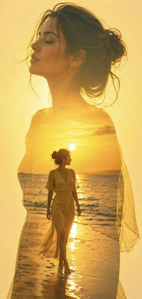 Golden Dream Double Exposure