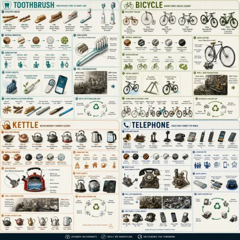 Everyday Objects Evolution Visualized