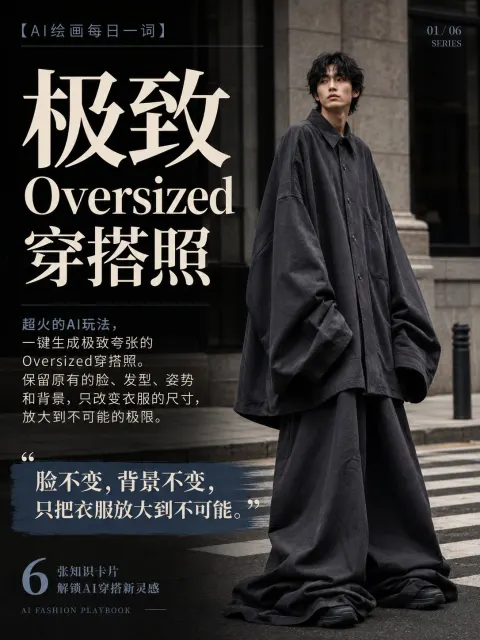 Extreme Oversized Fashion Transformation