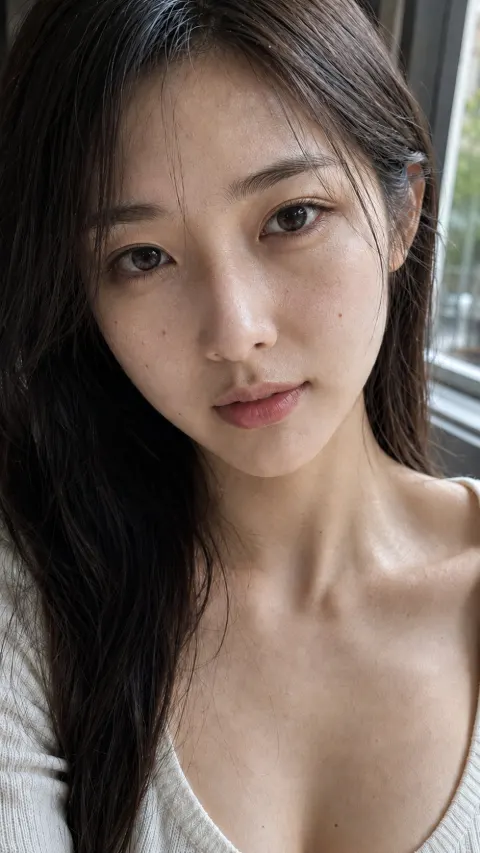 Raw Skin Texture Close-Up Portrait