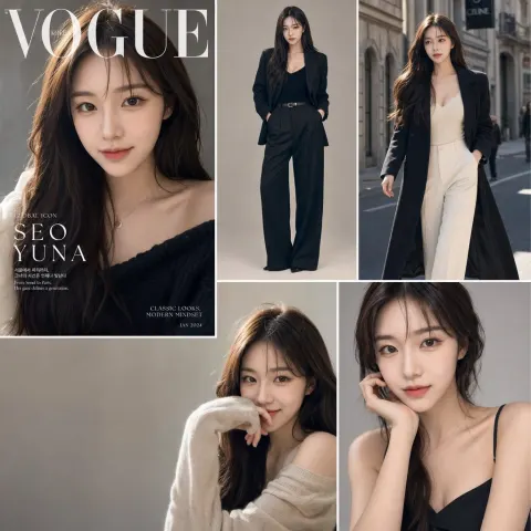 Vogue Style Celebrity Model Editorial