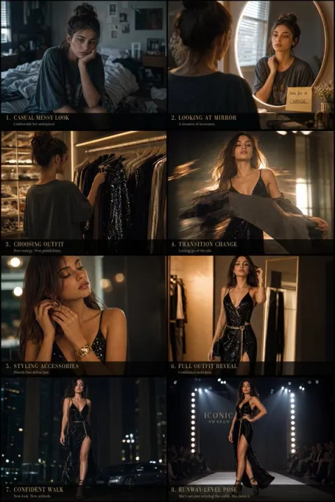 Fashion Glow-Up Storyboard