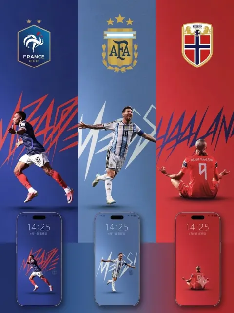 Football Stars Wallpaper Collage