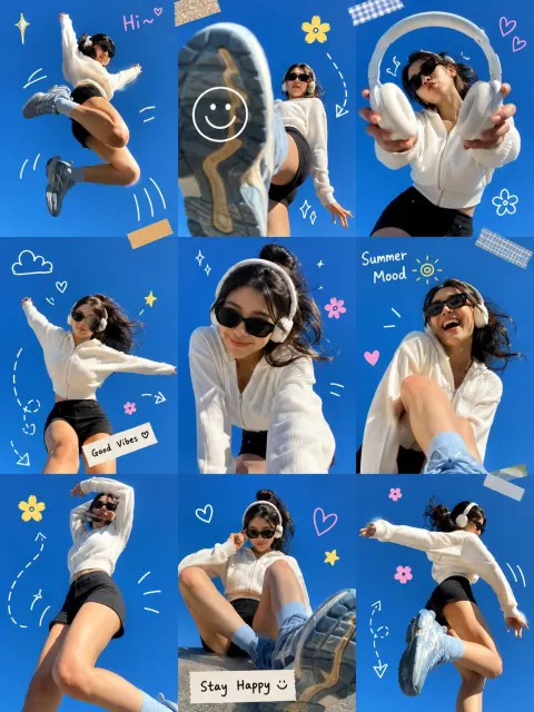 Gen Z Summer Photo Collage