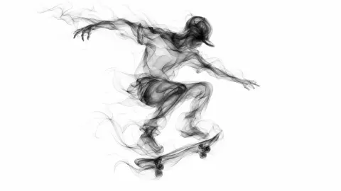 Ethereal Smoke Ribbons Dance