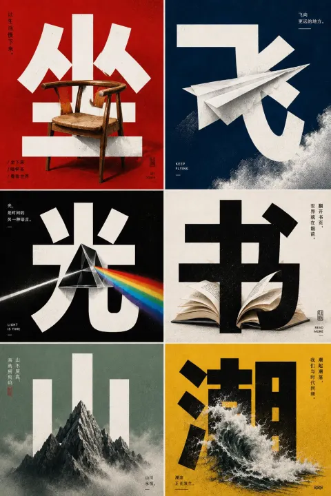 Chinese Typography Poster Design