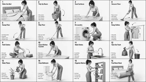 16-Step Household Chore Storyboard Guide
