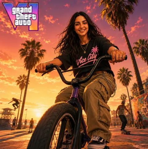GTA6 Sunset Beach BMX Ride