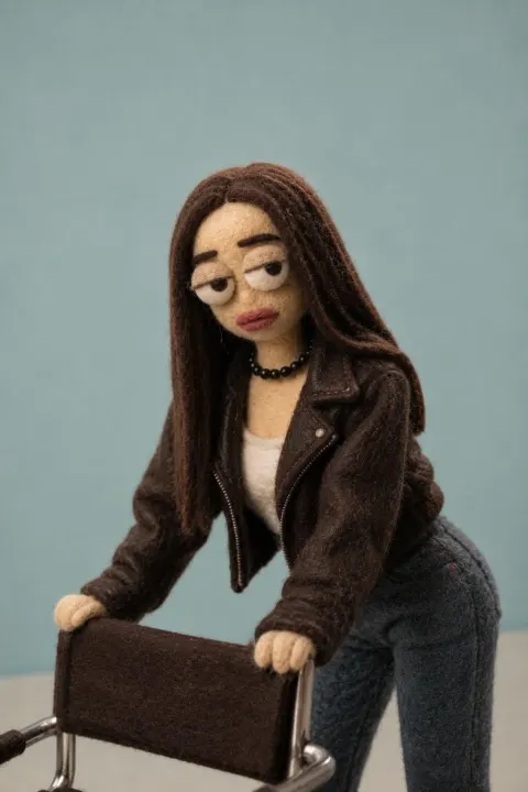 Wool Felt Stop-Motion Figures