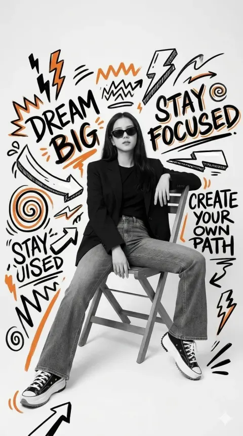 Stylish Graffiti Fashion Editorial Poster