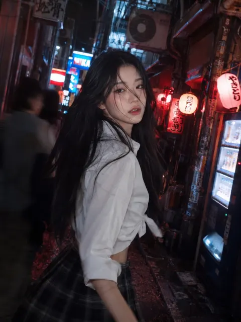 Neon Alley Startled Glance