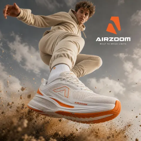 Sneaker Leap Impact Shot
