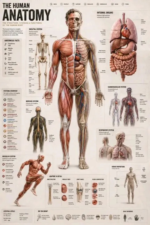 Complete Human Anatomy Visual Guide