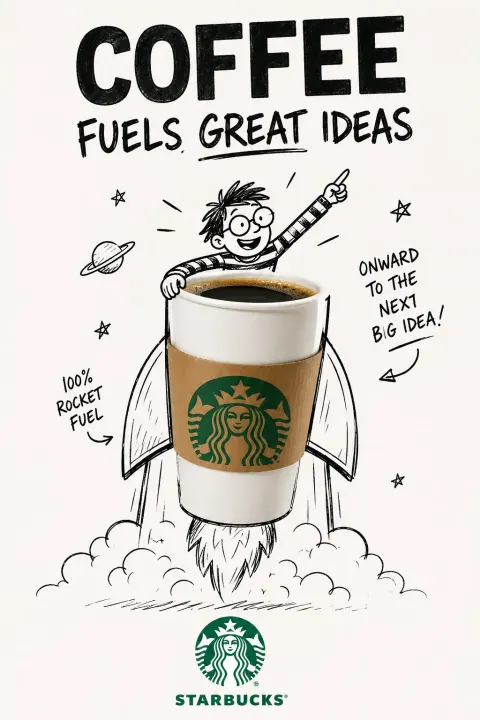 Mixed Media Brand Marketing Poster