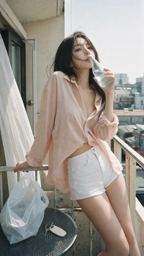 Summer Balcony Film Portrait