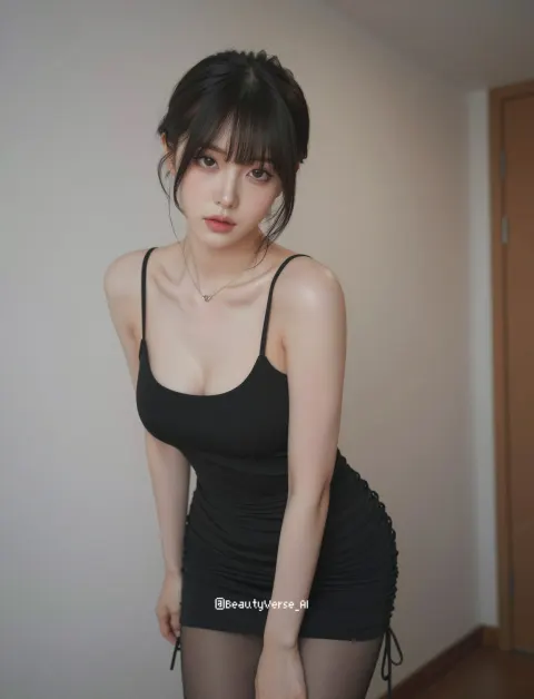 Elegant Japanese Woman Indoor Portrait