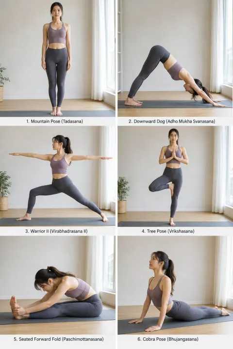 Japanese Yoga Six Poses Guide
