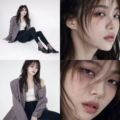 Korean Editorial Fashion Grid