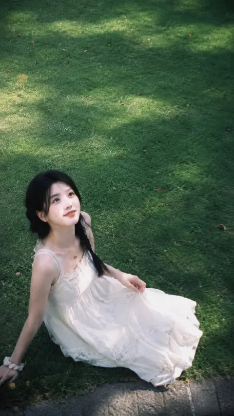 Emerald Garden Girl Portrait