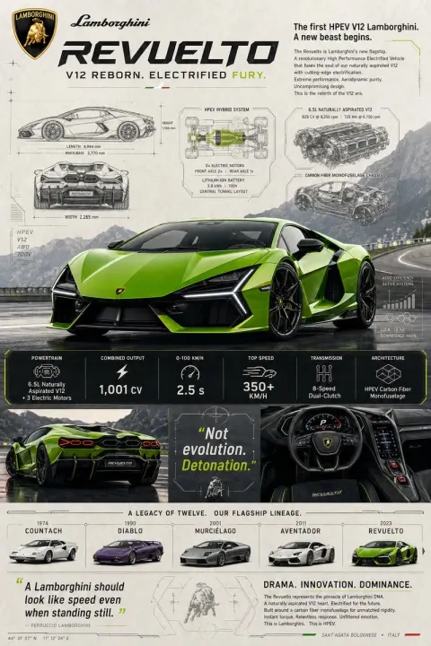 Lamborghini Revuelto Collector Poster