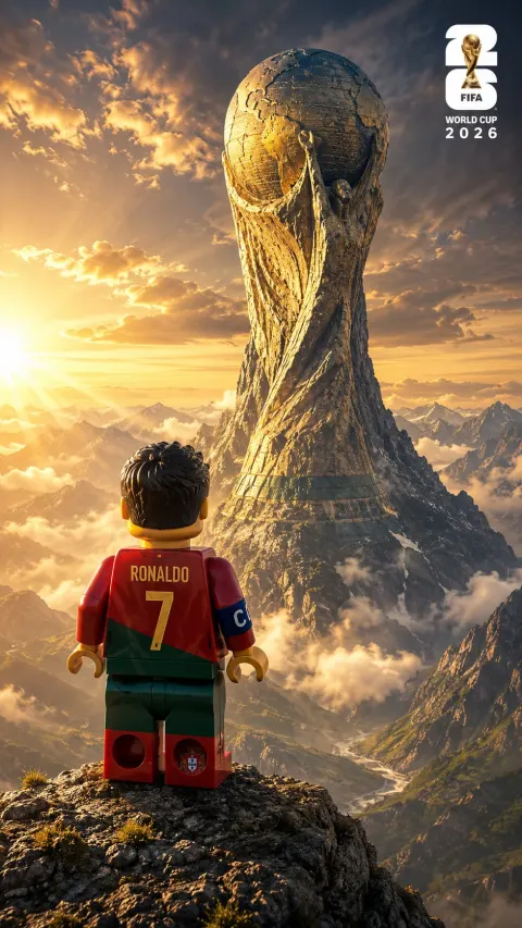 LEGO Footballer Chasing World Cup Glory
