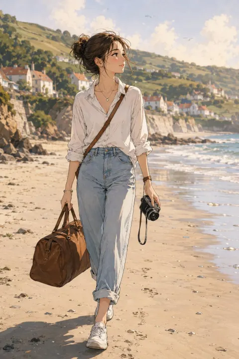 Beach Traveler Sketch