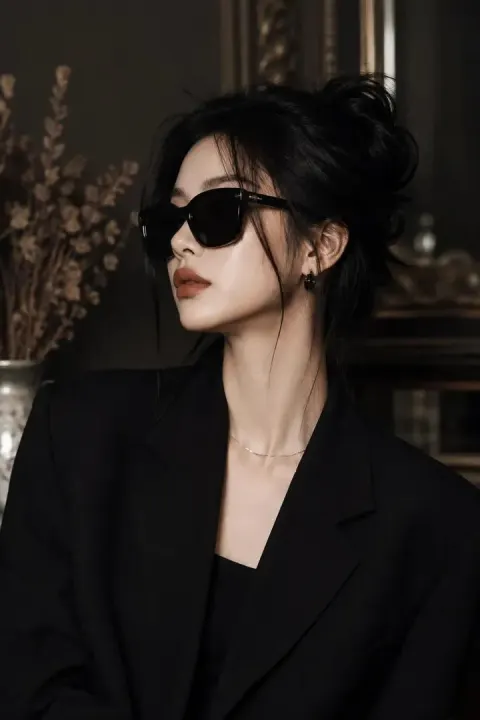 Dark Editorial Fashion Portrait