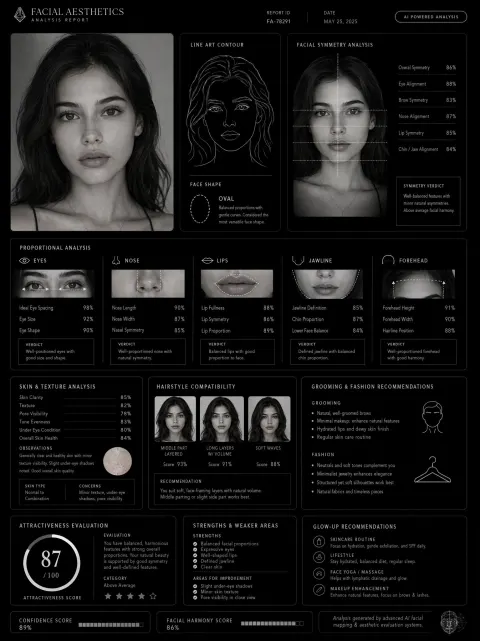 AI Facial Aesthetics Analysis Report