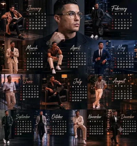 Luxury Urban Gentleman Calendar