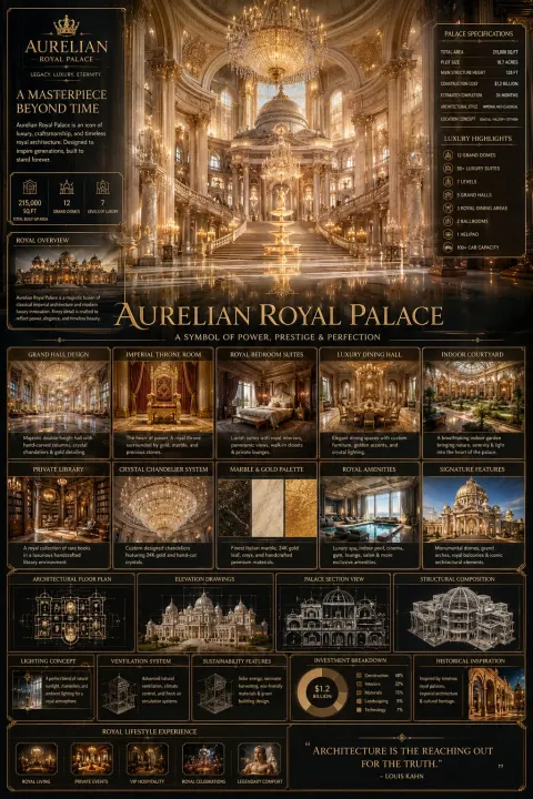 Luxury Palace Architectural Masterpiece