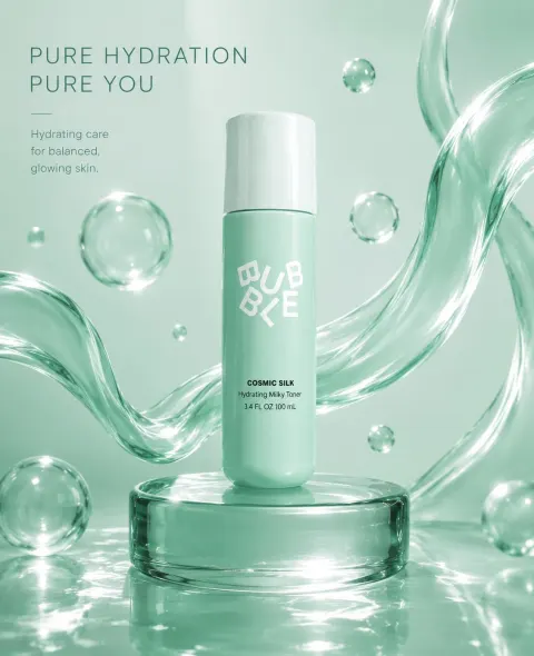 Mint Green Luxury Skincare Ad