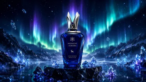 Midnight Aurora Perfume Campaign