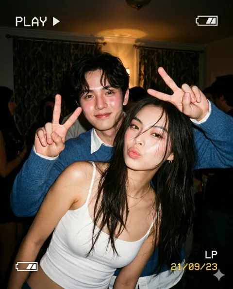 Millennium Night Party Couple Snap