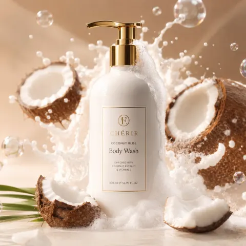 Coconut Milk Luxury Skincare Ad